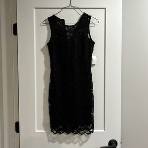 Black lace dress